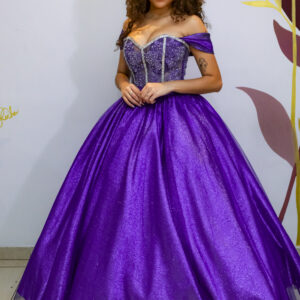 Vestido Roxo Princesa dos Sonhos